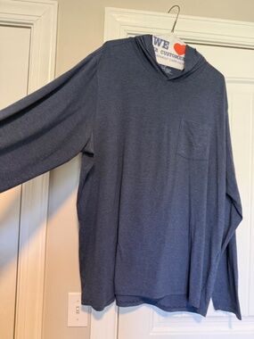 Vineyard Vines Men’s Hoodie Shirt 2XL Blue Edgartown Lightweight Hooded Tee